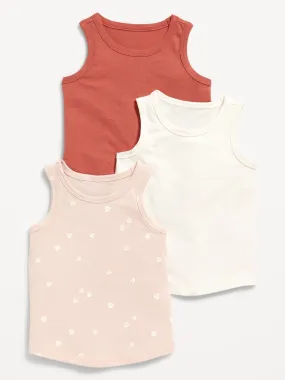 3-Pack Tank Top for Toddler Girls