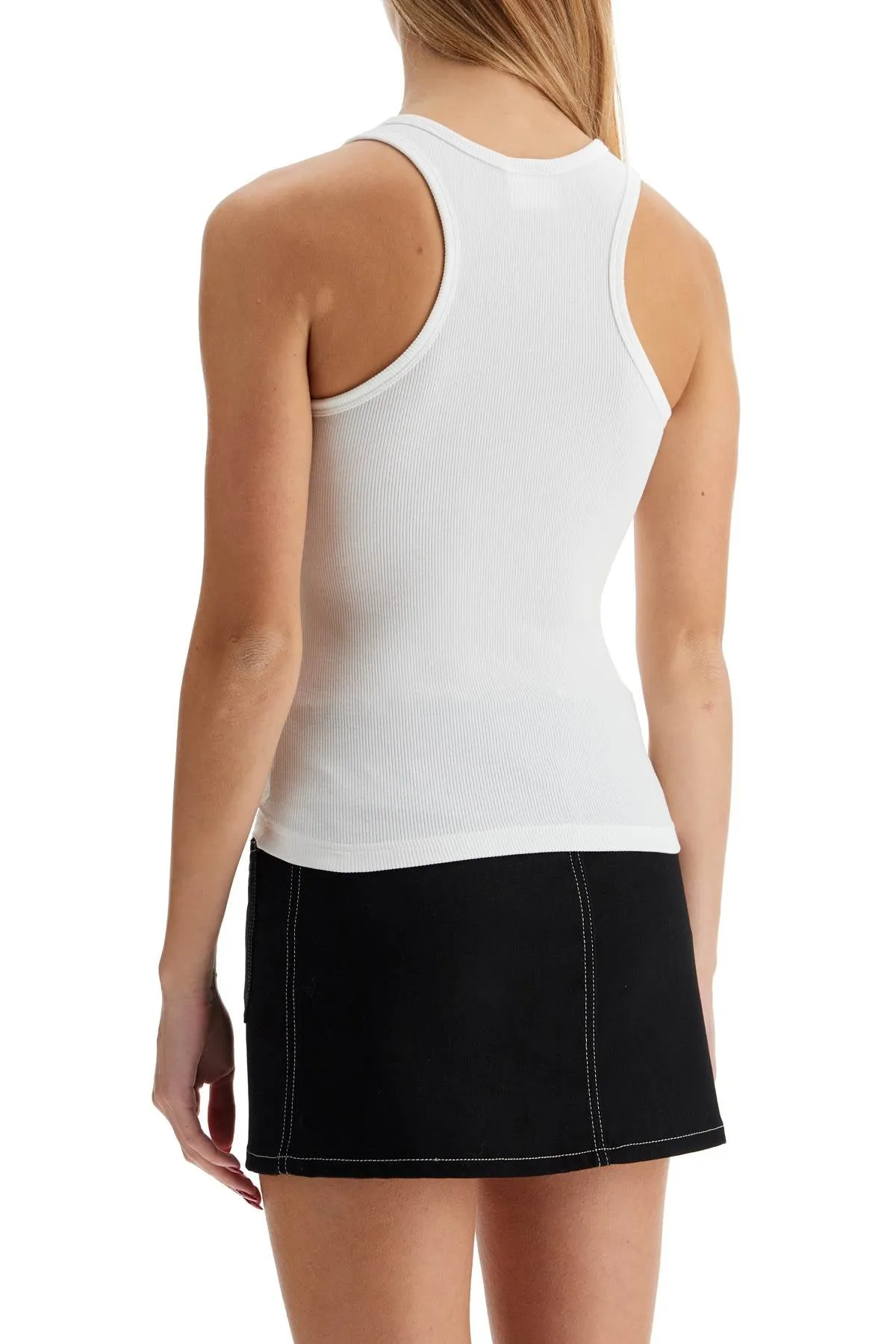 90's ribbed tank top with 424JDE089JS0121 HERITAGE WHITE