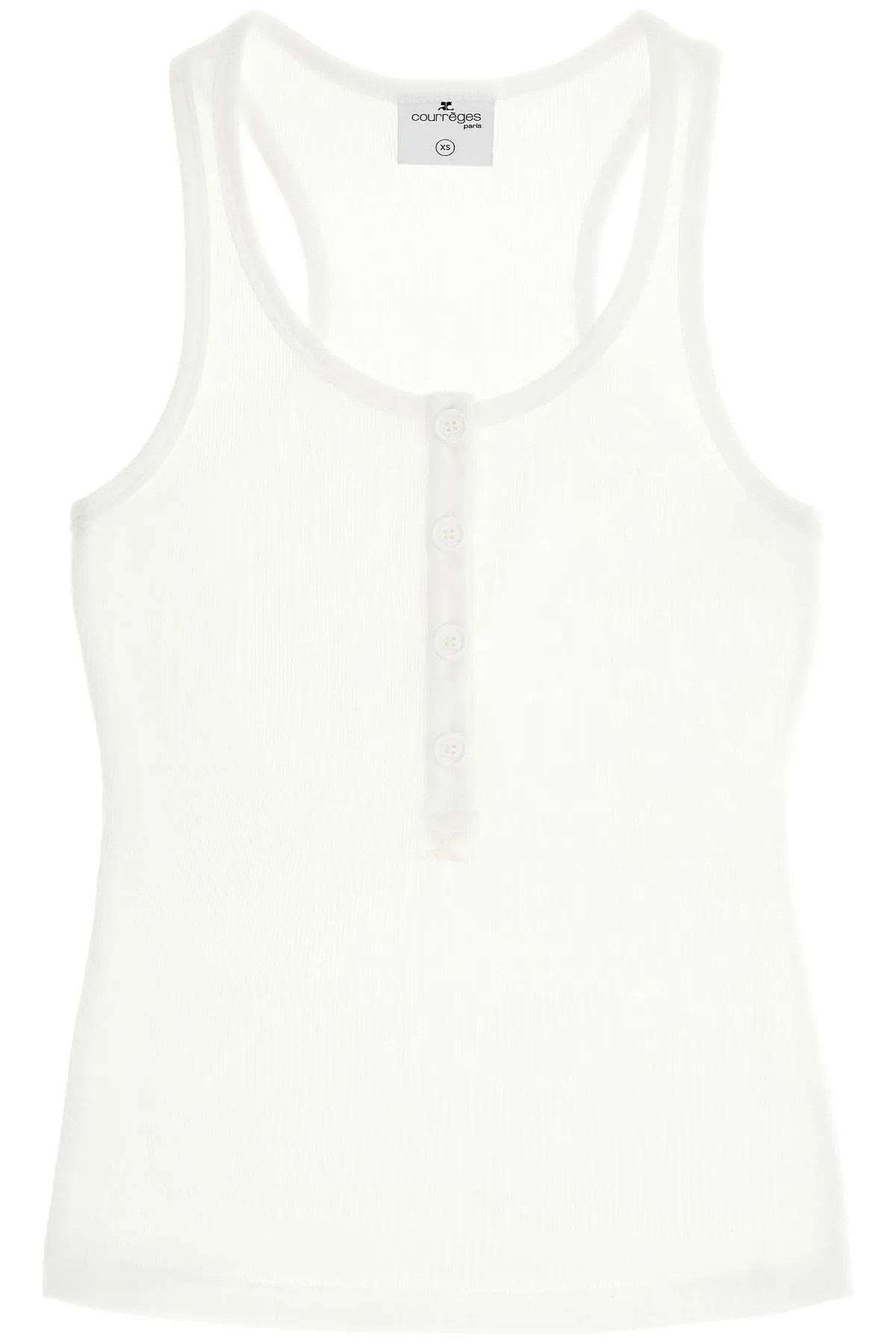 90's ribbed tank top with 424JDE089JS0121 HERITAGE WHITE