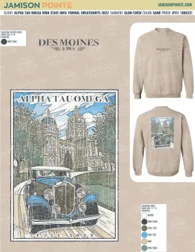 Alpha Tau Omega Iowa State University Formal Sweatshirts