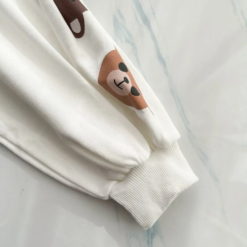 Annaboberry Graphic Print Oversized Sweatshirt