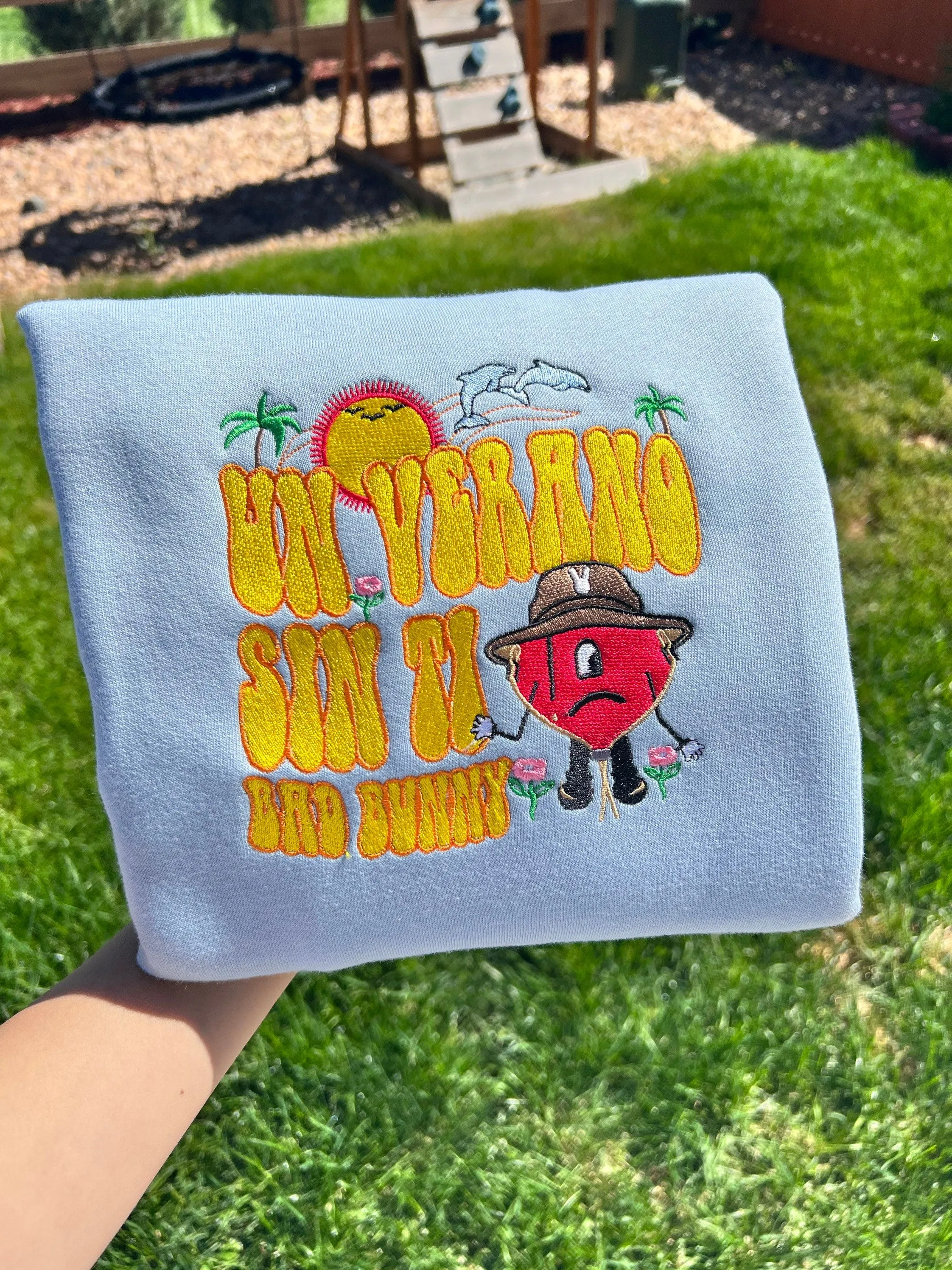 Bad Bunny Un Verano Sin Ti Sweatshirt, Embroidered - Bad Bunny Shirt, Un Verano Sin Ti Sweatshirt, Bad Bunny Merch, 2022 Bad Bunny New Album