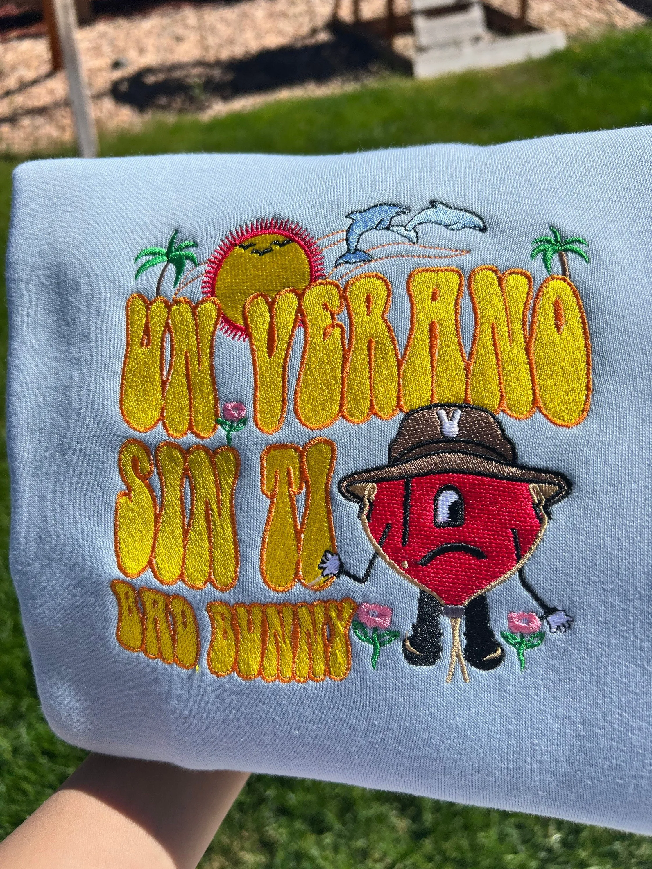 Bad Bunny Un Verano Sin Ti Sweatshirt, Embroidered - Bad Bunny Shirt, Un Verano Sin Ti Sweatshirt, Bad Bunny Merch, 2022 Bad Bunny New Album