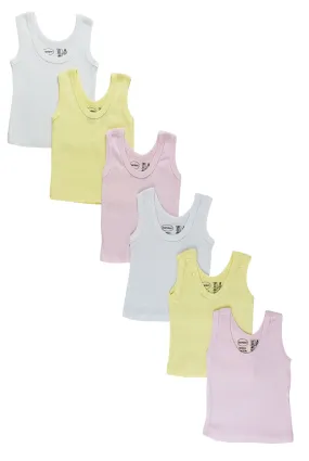 Bambini Girls's Six Pack Pastel Tank Top
