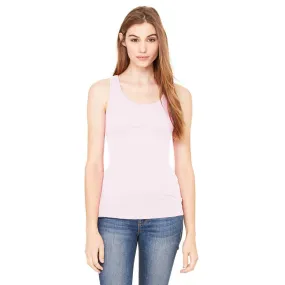 Bella   Canvas Women's Pink Sheer Mini Rib Racerback Tank