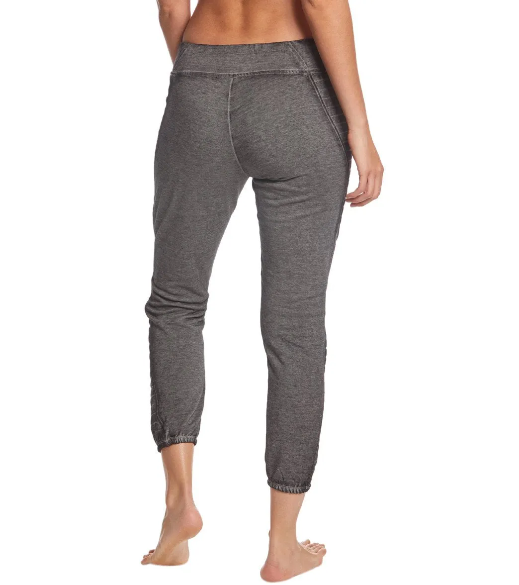 Betsey Johnson Performance Icy Fleece 7/8 Moto Sweatpants
