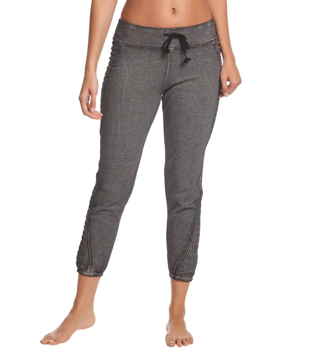 Betsey Johnson Performance Icy Fleece 7/8 Moto Sweatpants