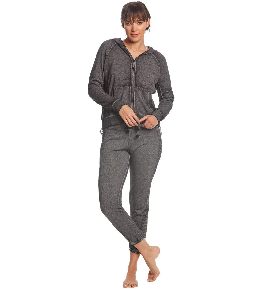 Betsey Johnson Performance Icy Fleece 7/8 Moto Sweatpants