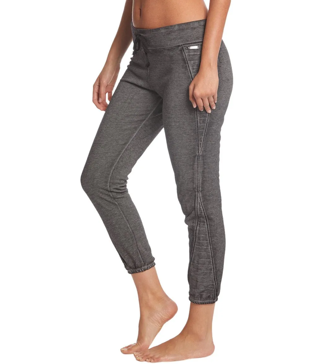 Betsey Johnson Performance Icy Fleece 7/8 Moto Sweatpants