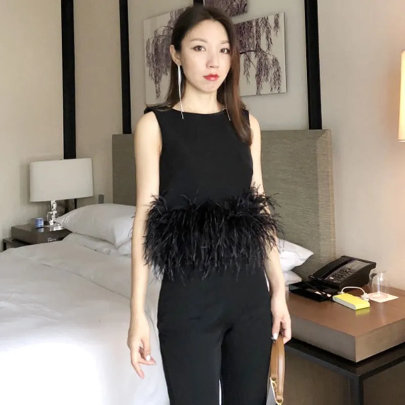 Black Patchwork Feathers