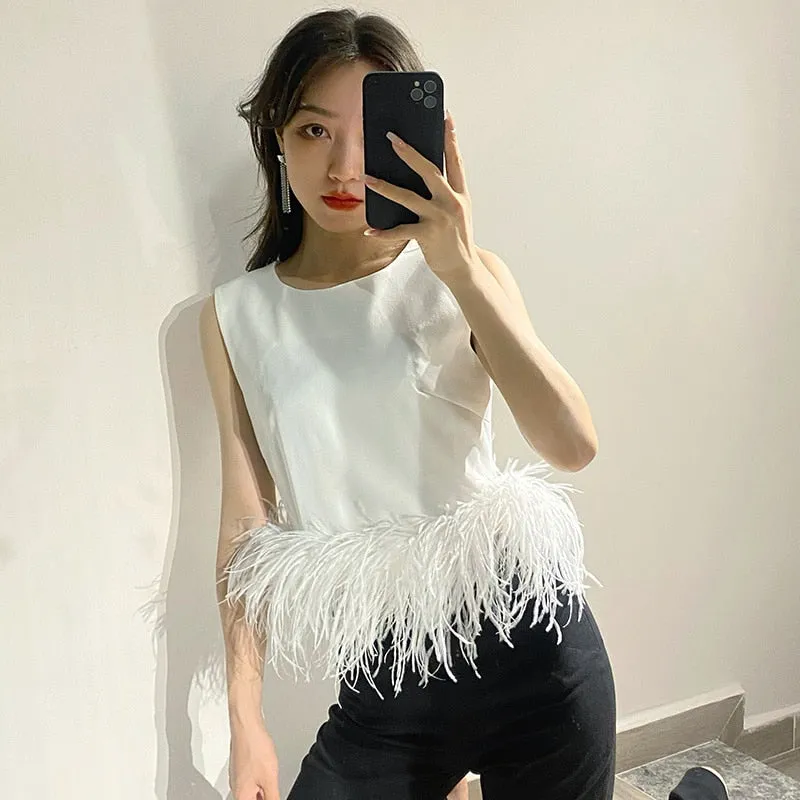 Black Patchwork Feathers