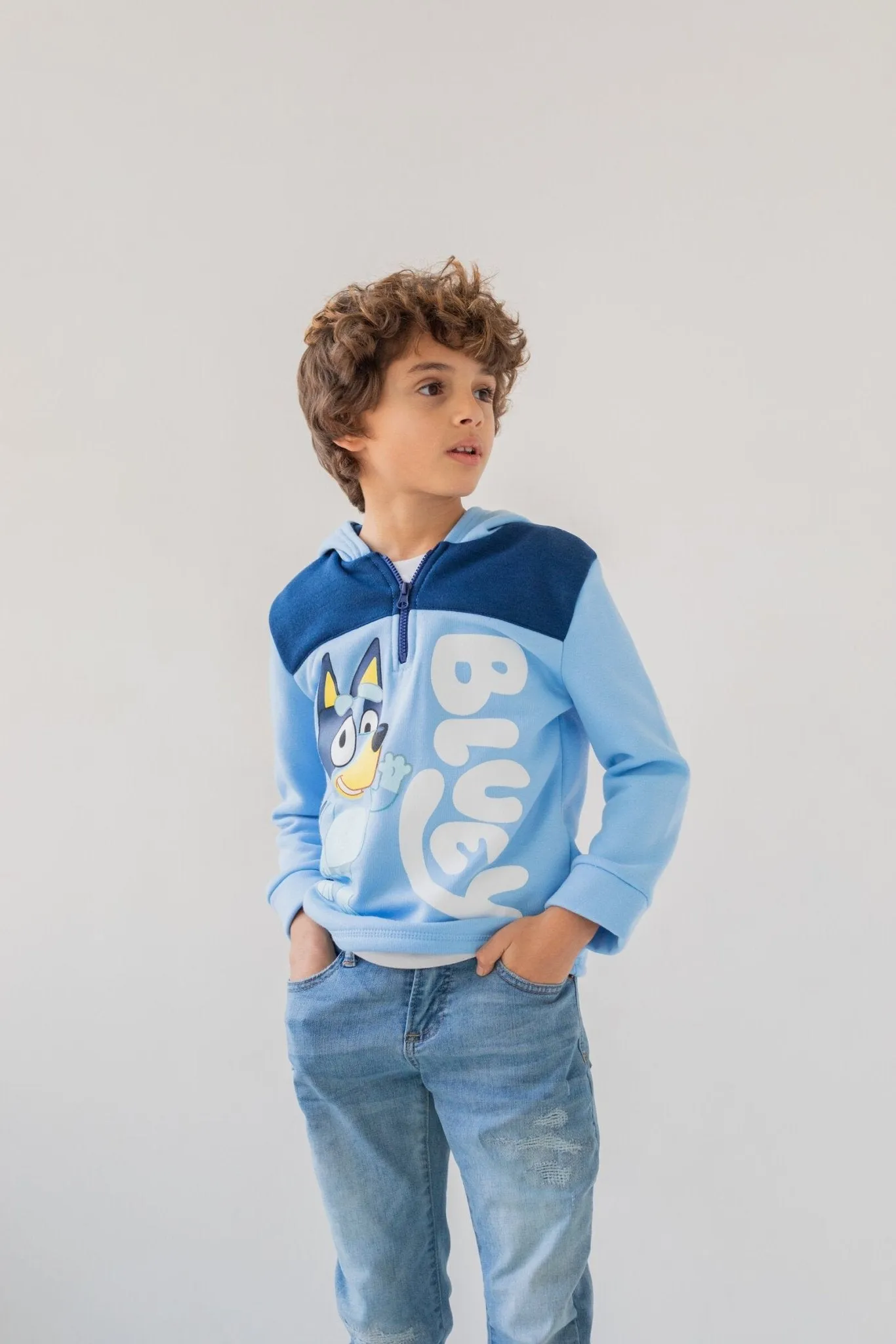 Bluey Fleece Half Zip Hoodie