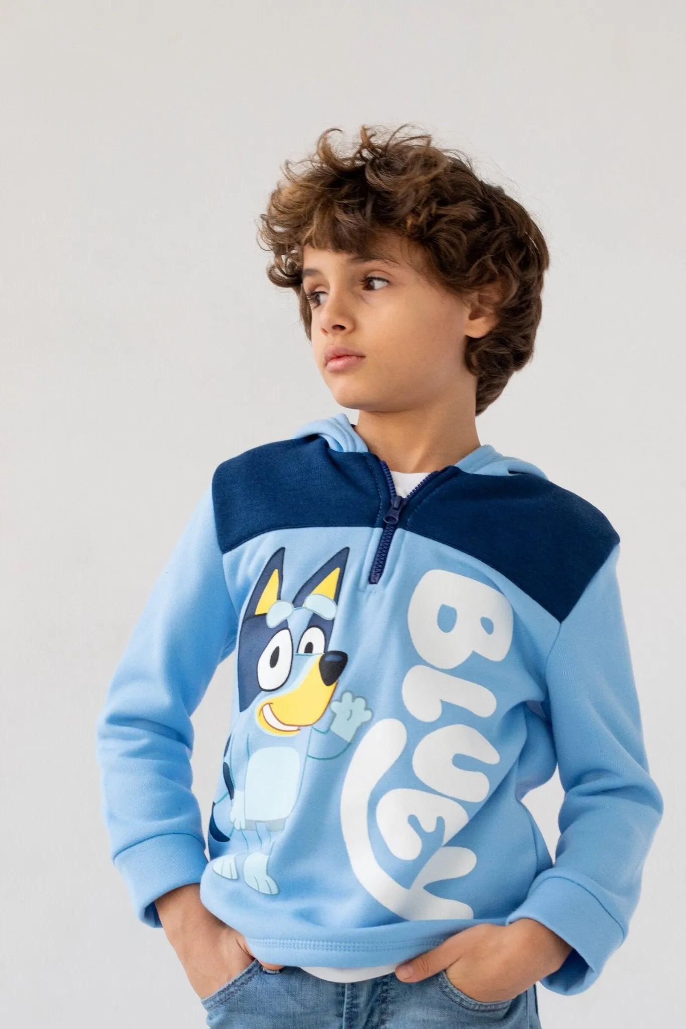 Bluey Fleece Half Zip Hoodie