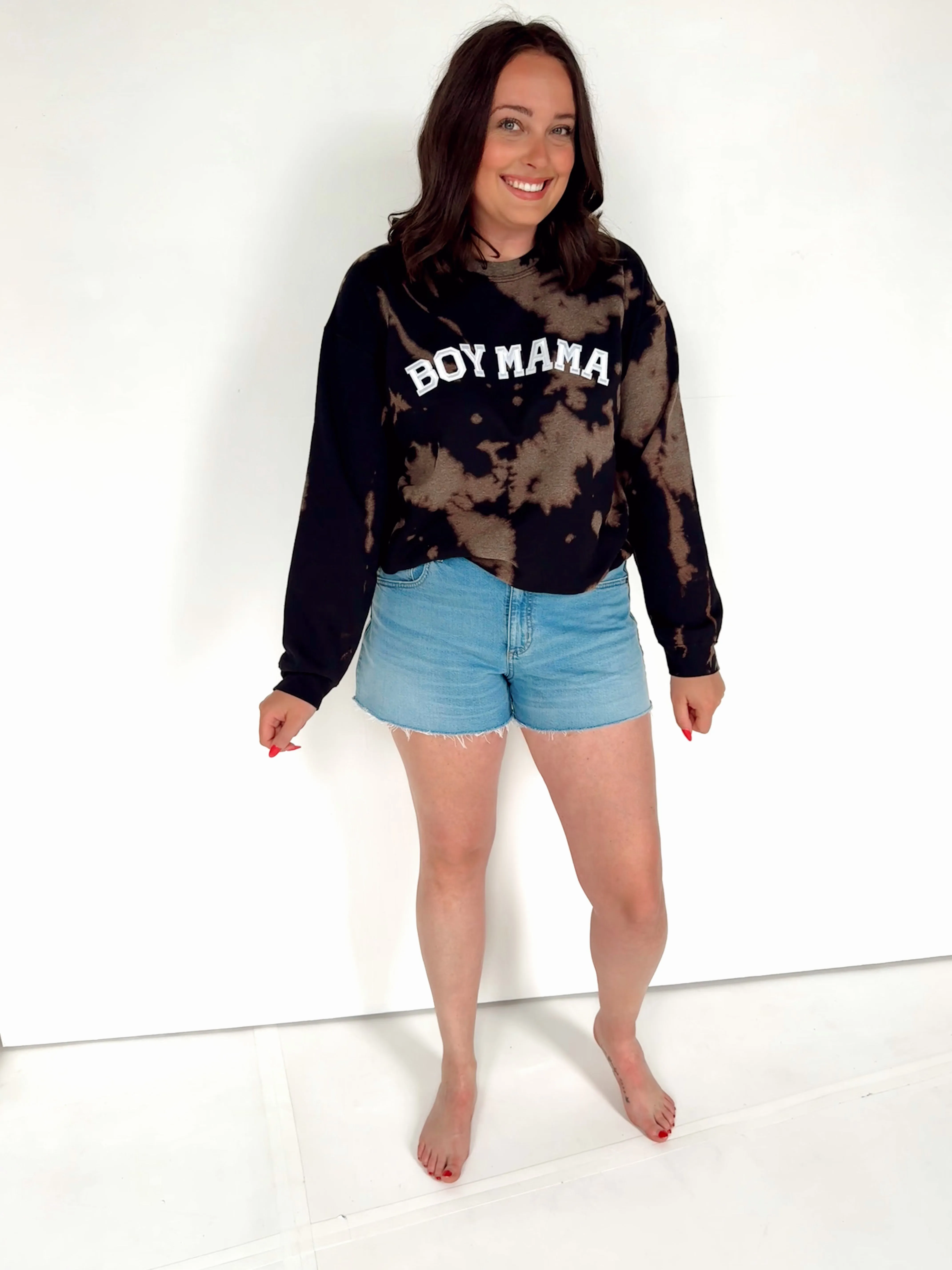 Boy Mama Tie Dye Crewneck