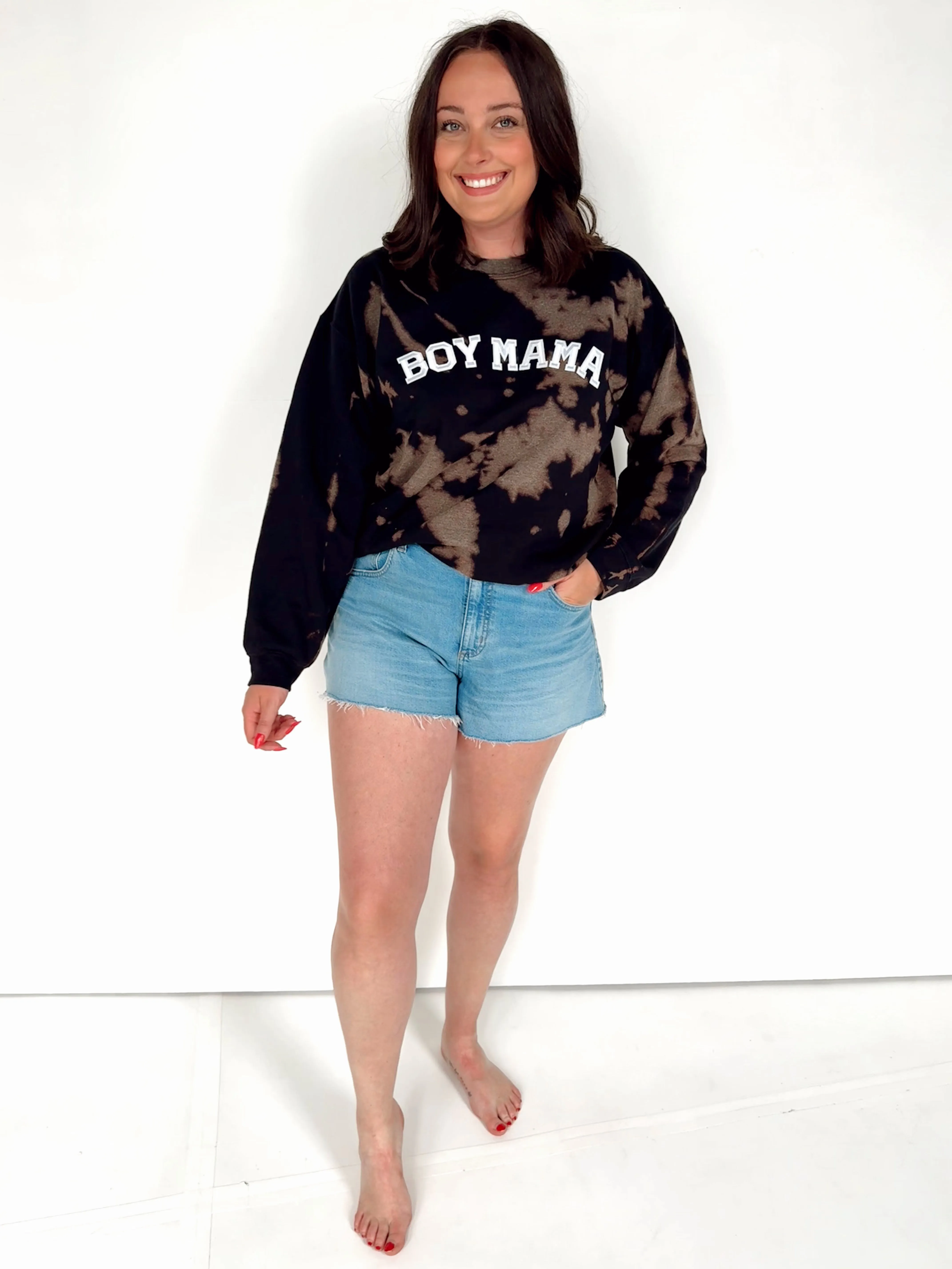 Boy Mama Tie Dye Crewneck
