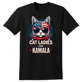 Cat Ladies for Kamala T-Shirt - Unisex Youth & Adult Sizes