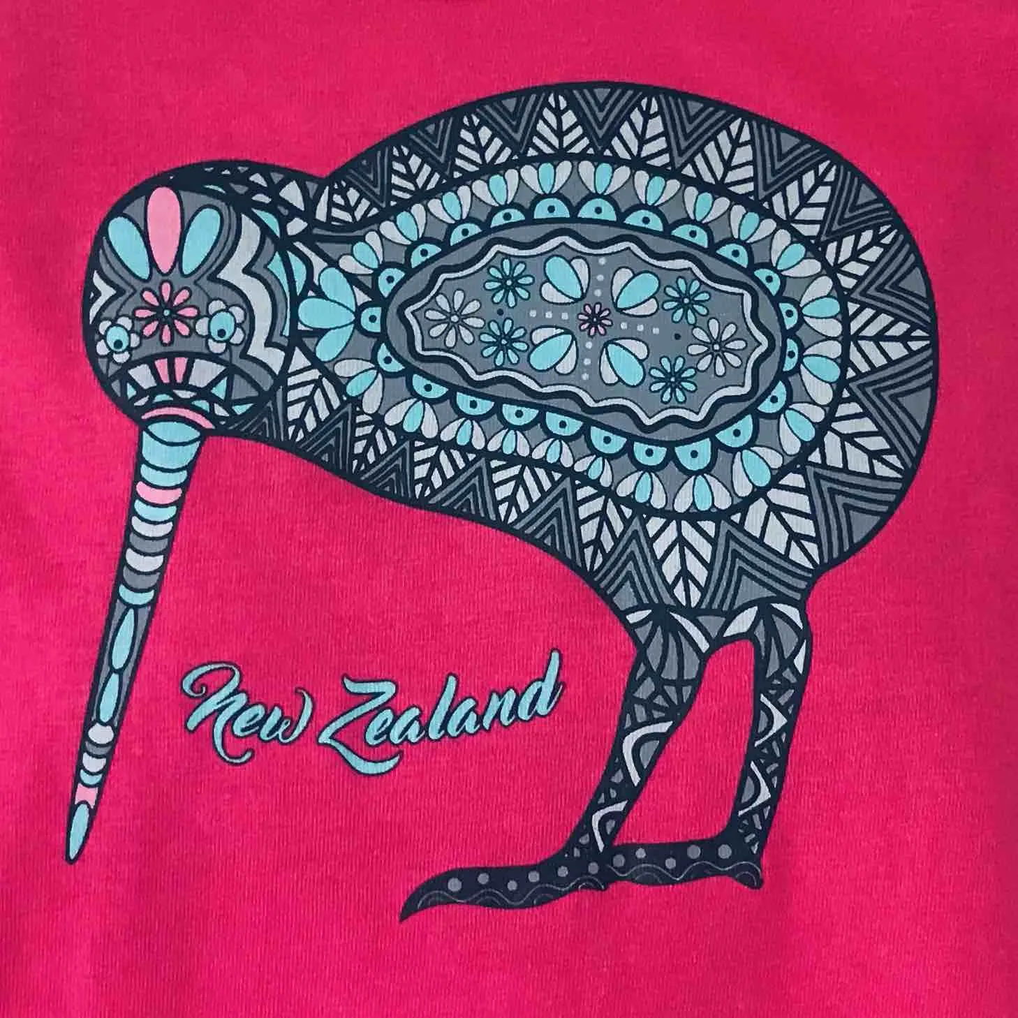 Childrens New Zealand T Shirt - Batik Kiwi
