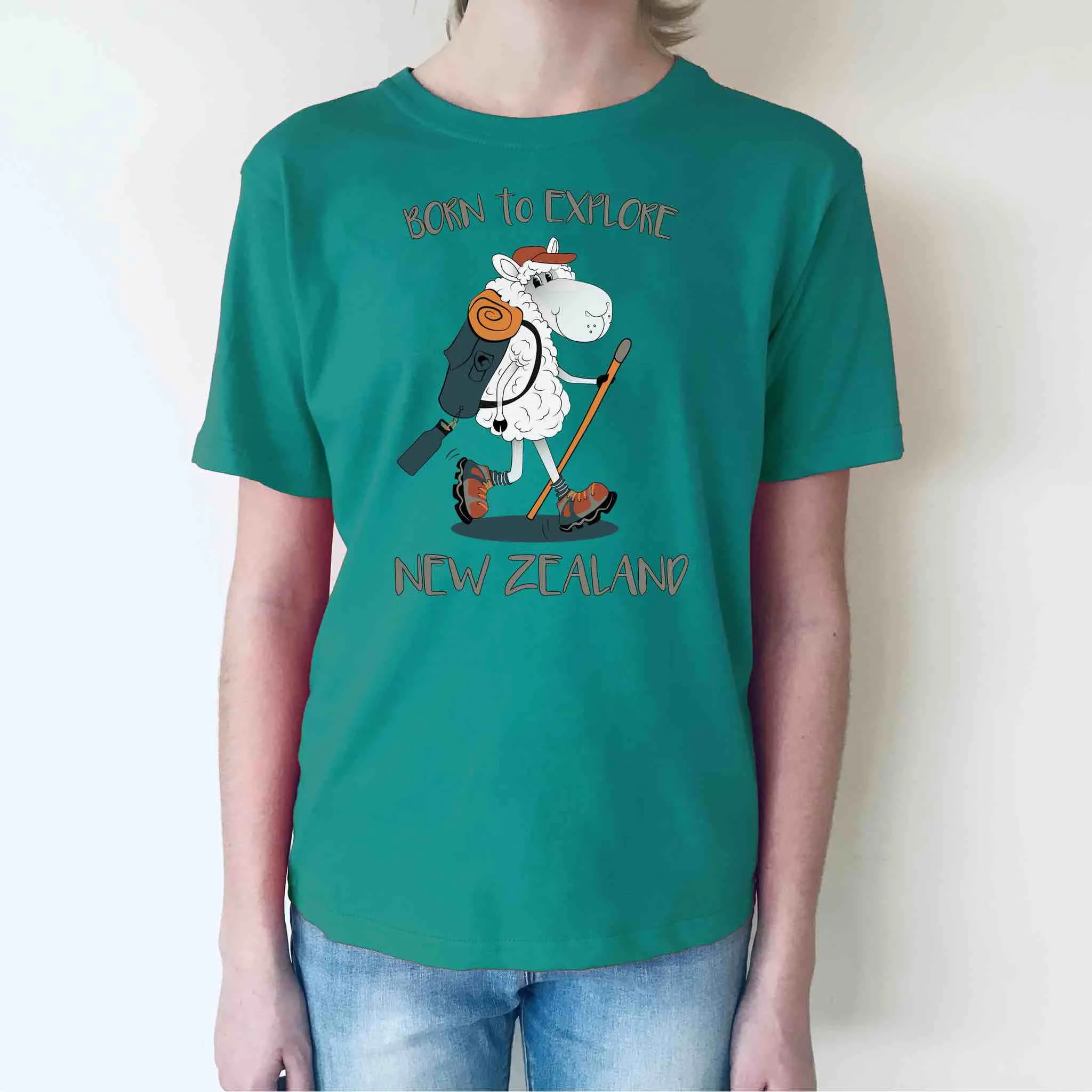 Childrens New Zealand T Shirt - Born To Explore
