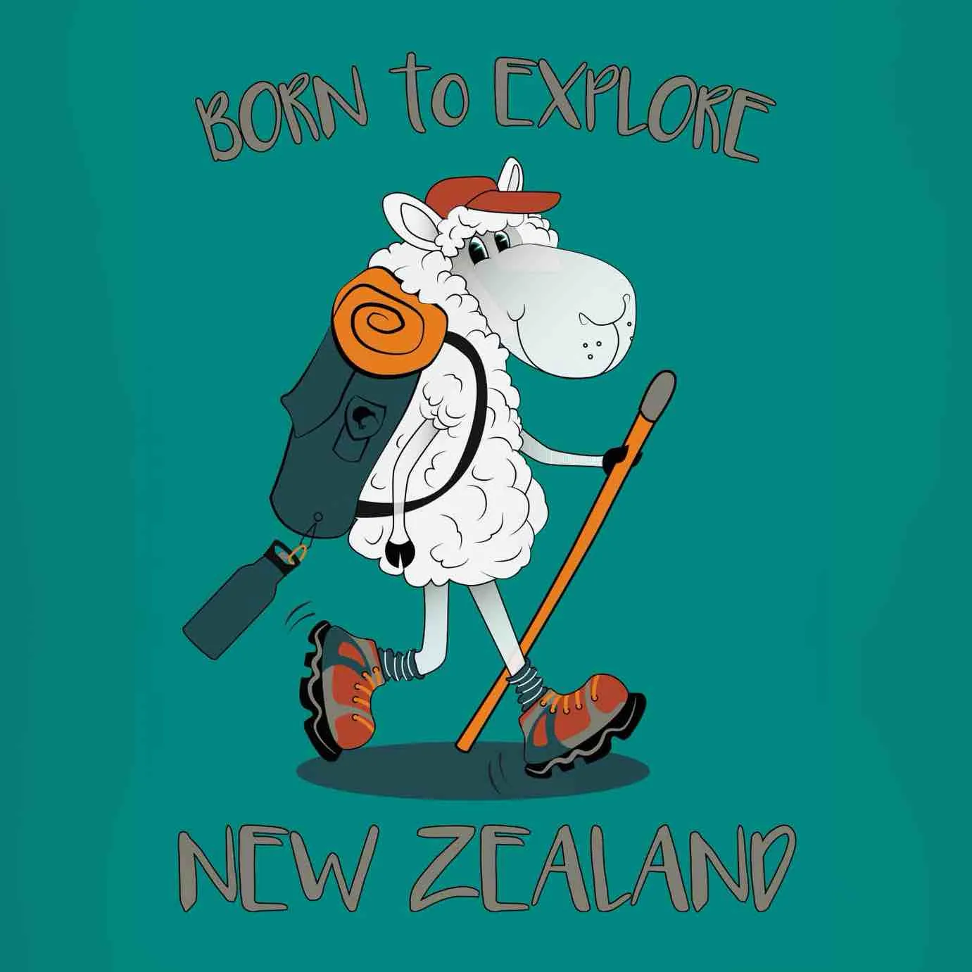 Childrens New Zealand T Shirt - Born To Explore