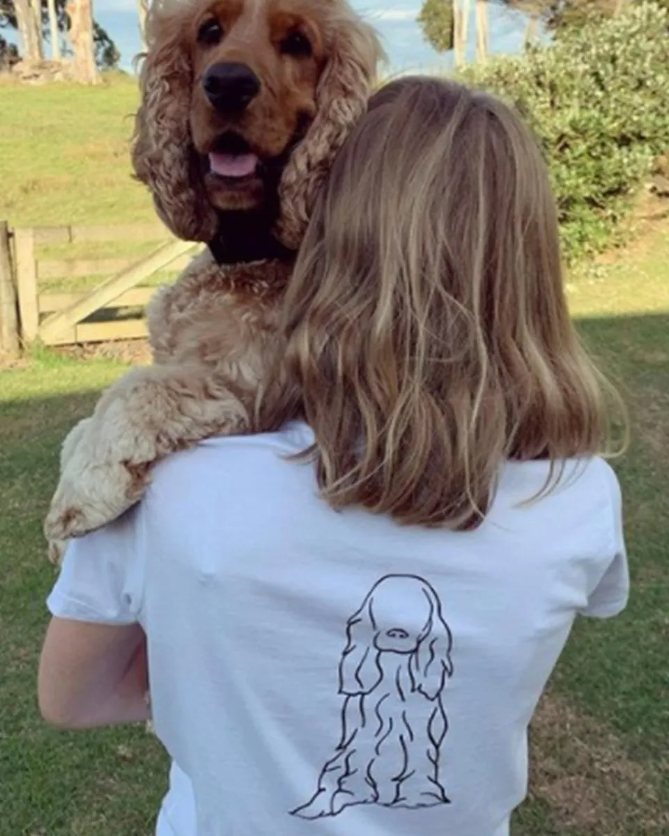 Cocker Spaniel Mum Illustration: Classic T-Shirt