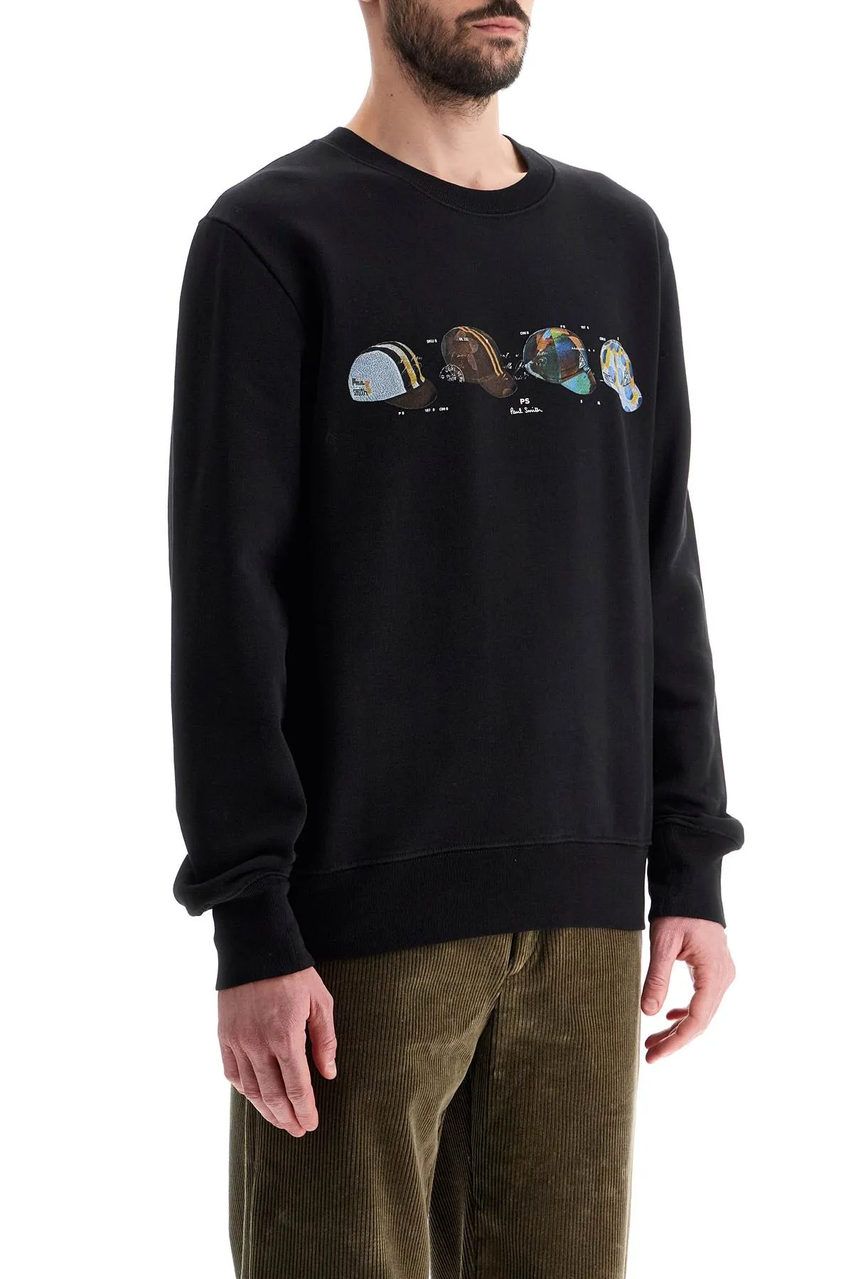 crewneck cycling sweatshirt M2R 027R NP4801 BLACK