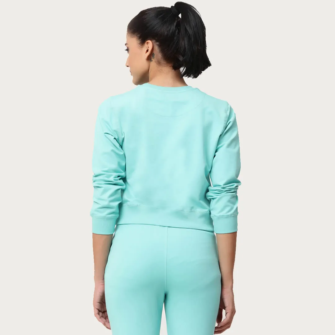 Crop Sweatshirts - Blue