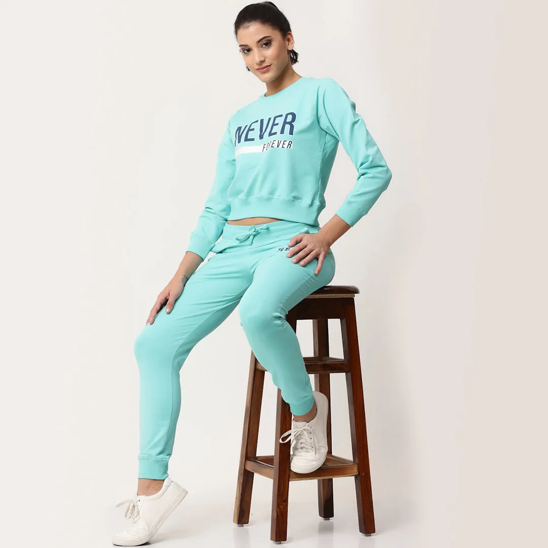 Crop Sweatshirts - Blue
