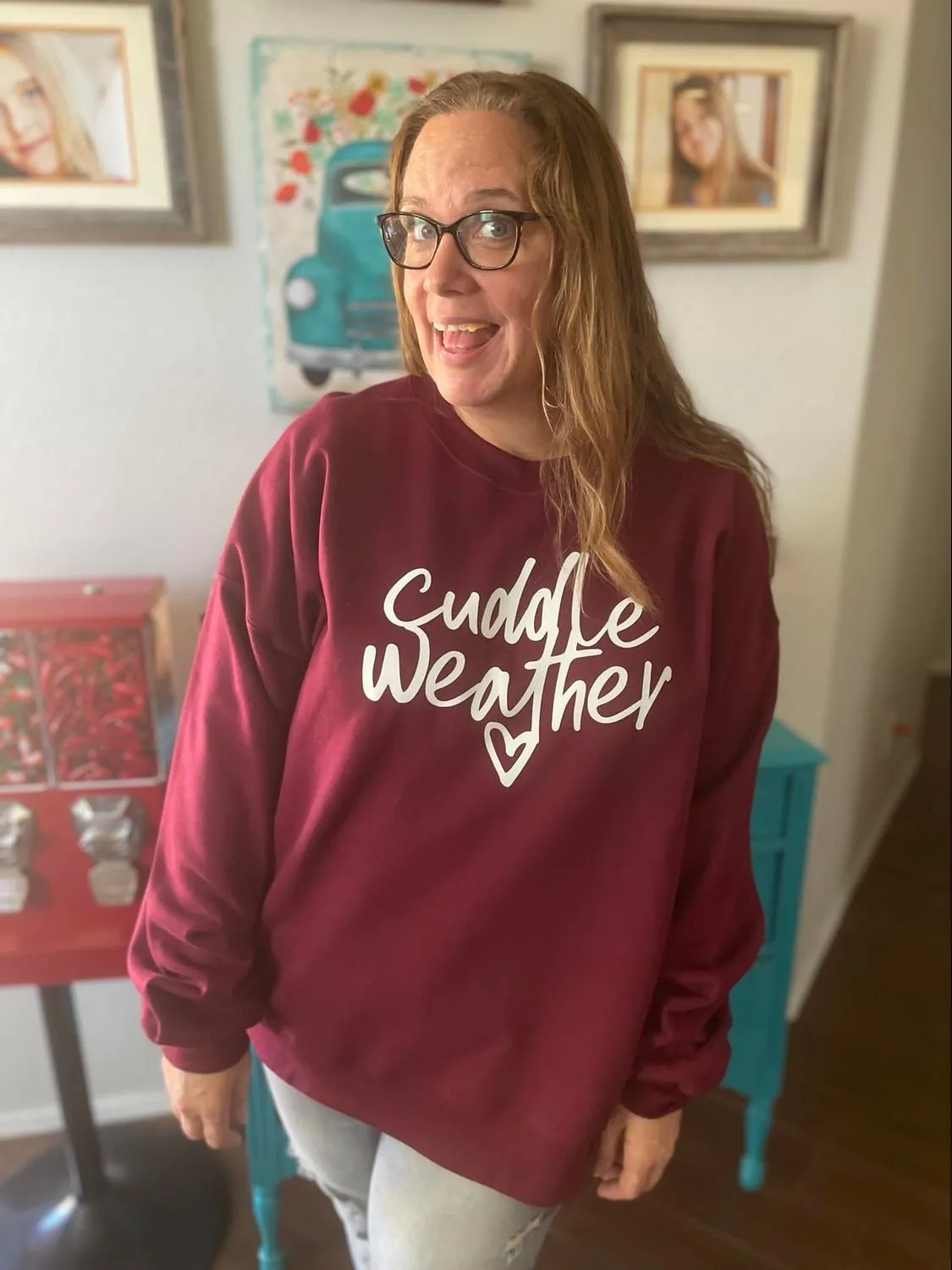 Cuddle Weather Sweatshirt by Nifty Apple