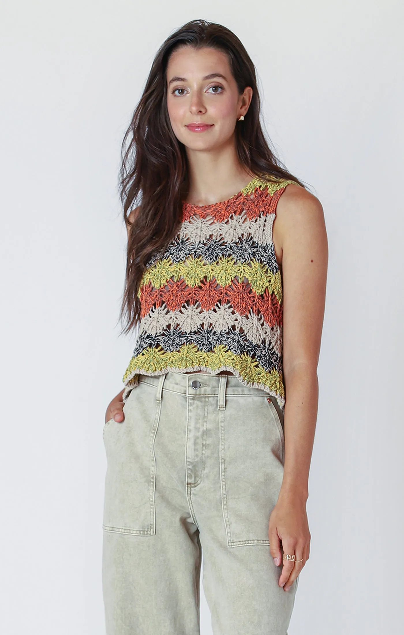 DEX OPEN KNIT TANK