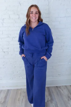 Dusty Indigo Sweatpants