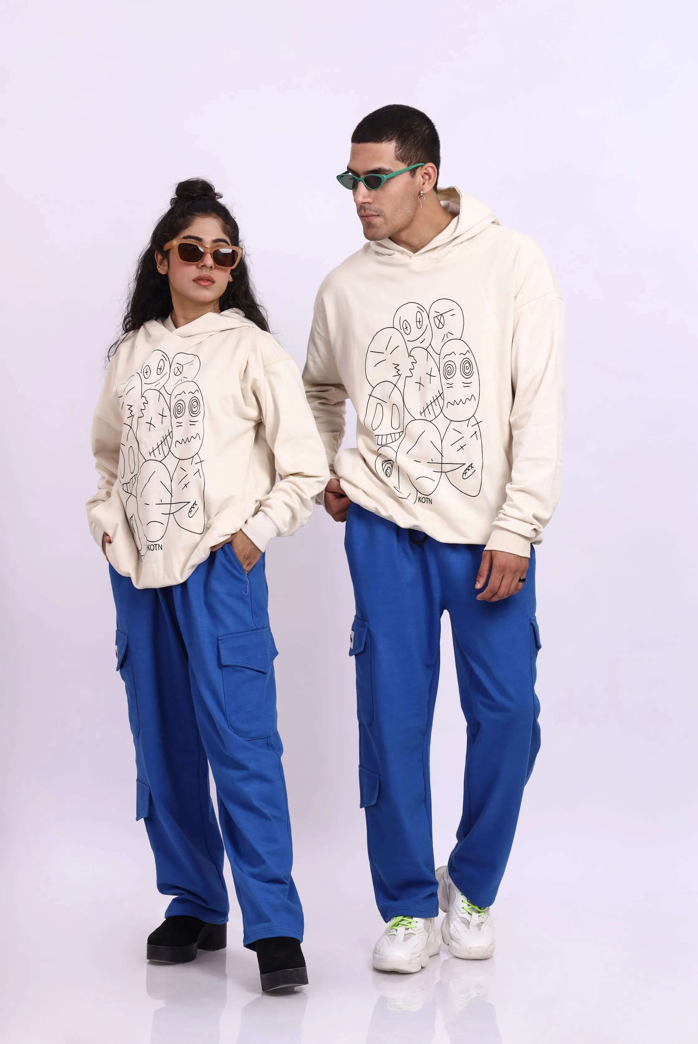 FACES OVERSIZED HOODIE