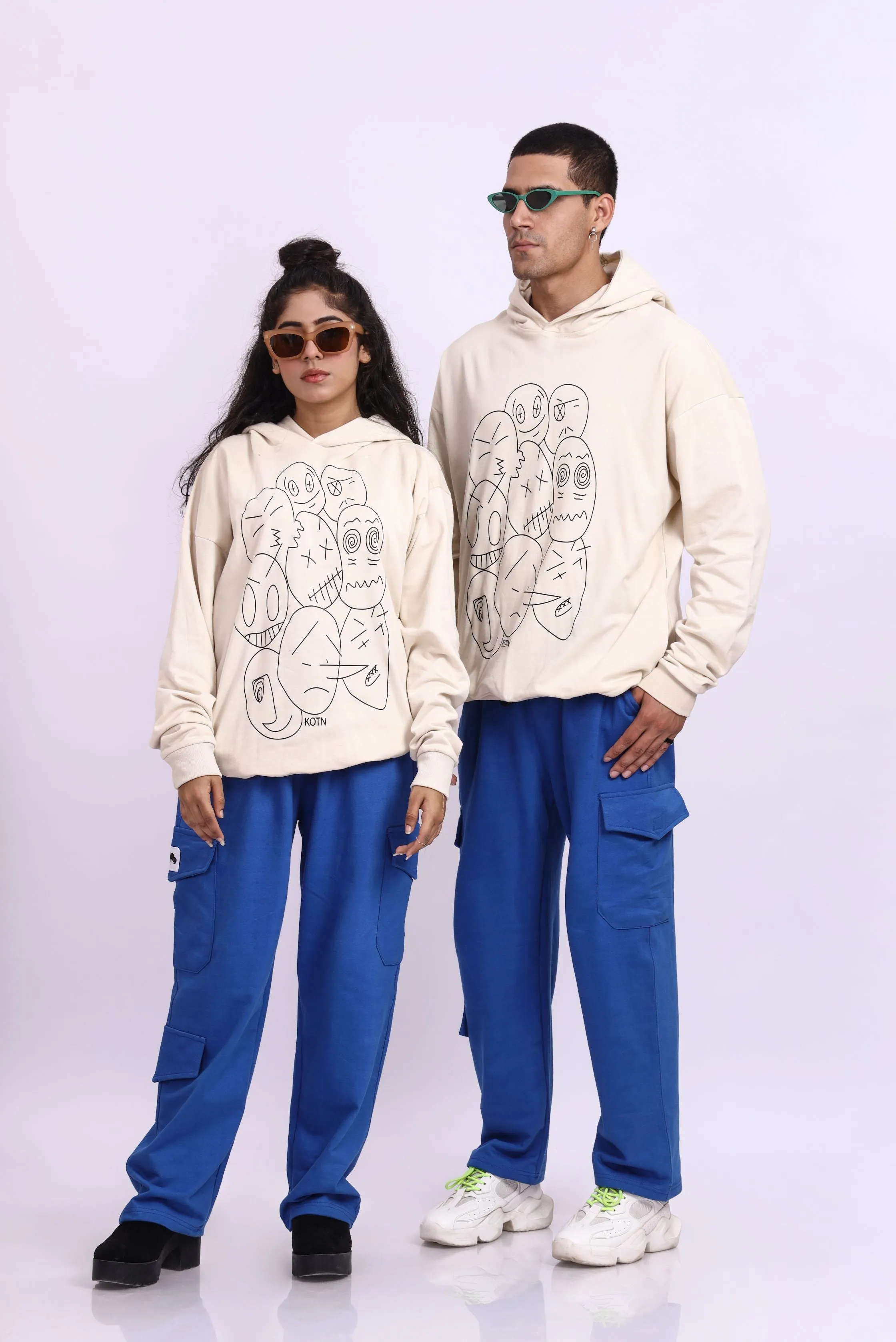 FACES OVERSIZED HOODIE