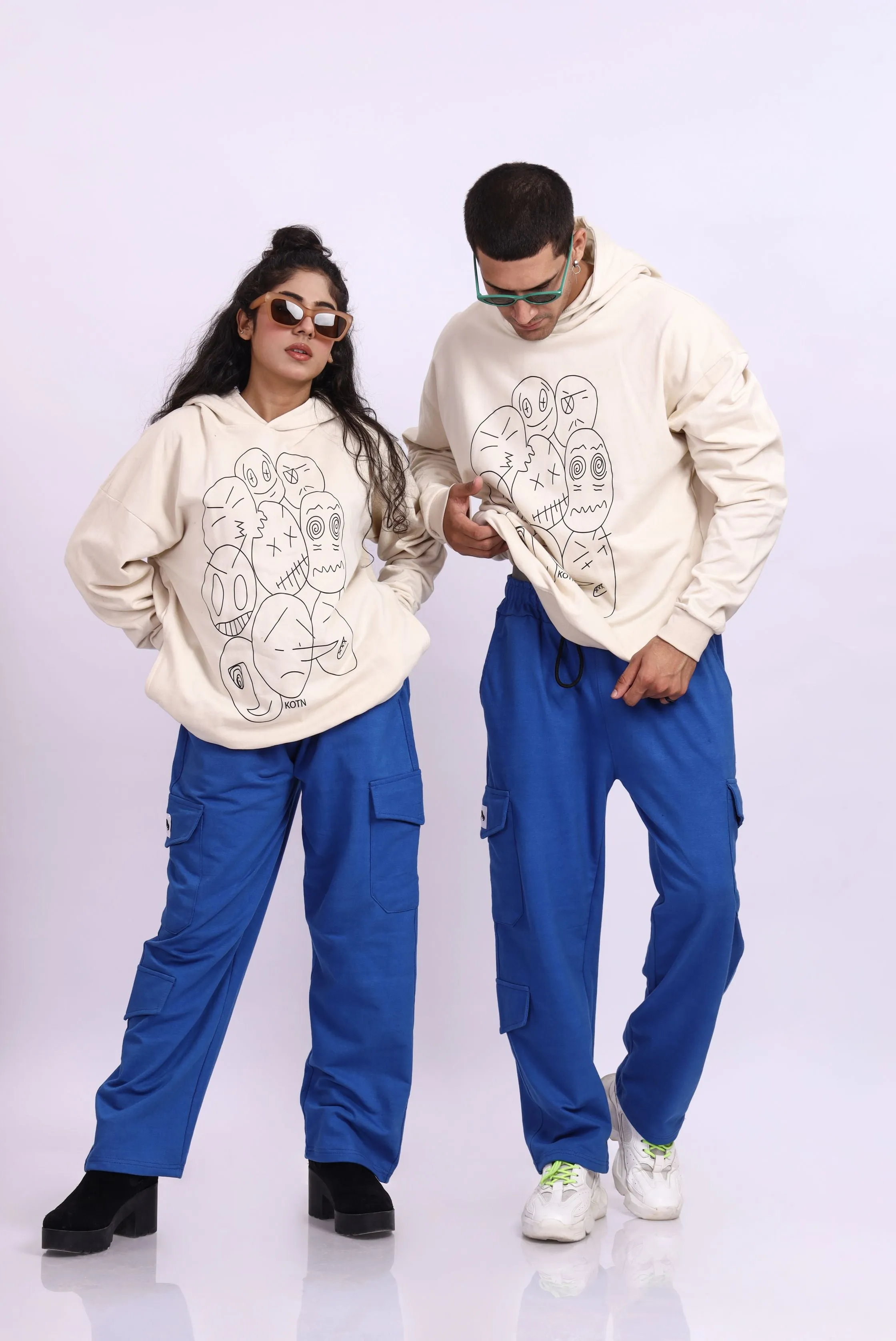 FACES OVERSIZED HOODIE