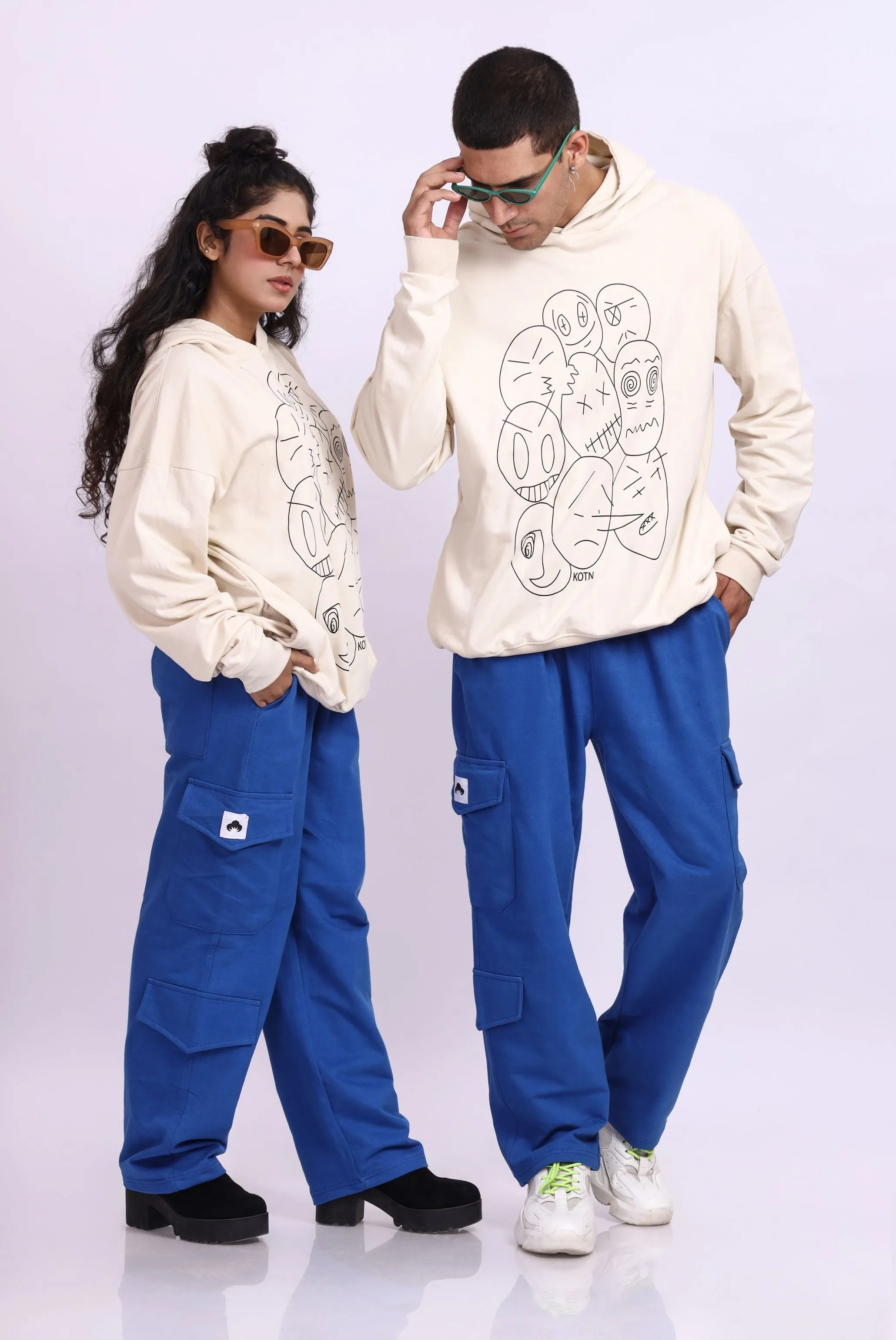 FACES OVERSIZED HOODIE