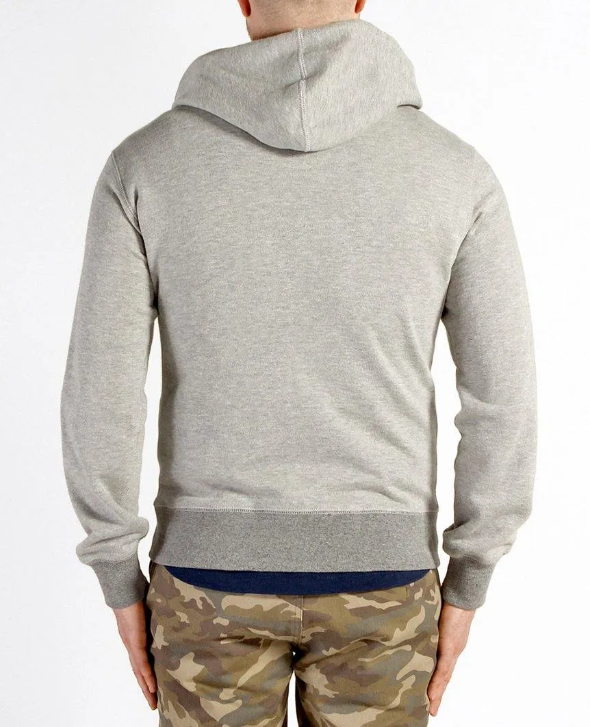 French Terry Zip-up Hoody Heather Grey