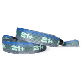 Full Color Cloth Wristbands | Over 21