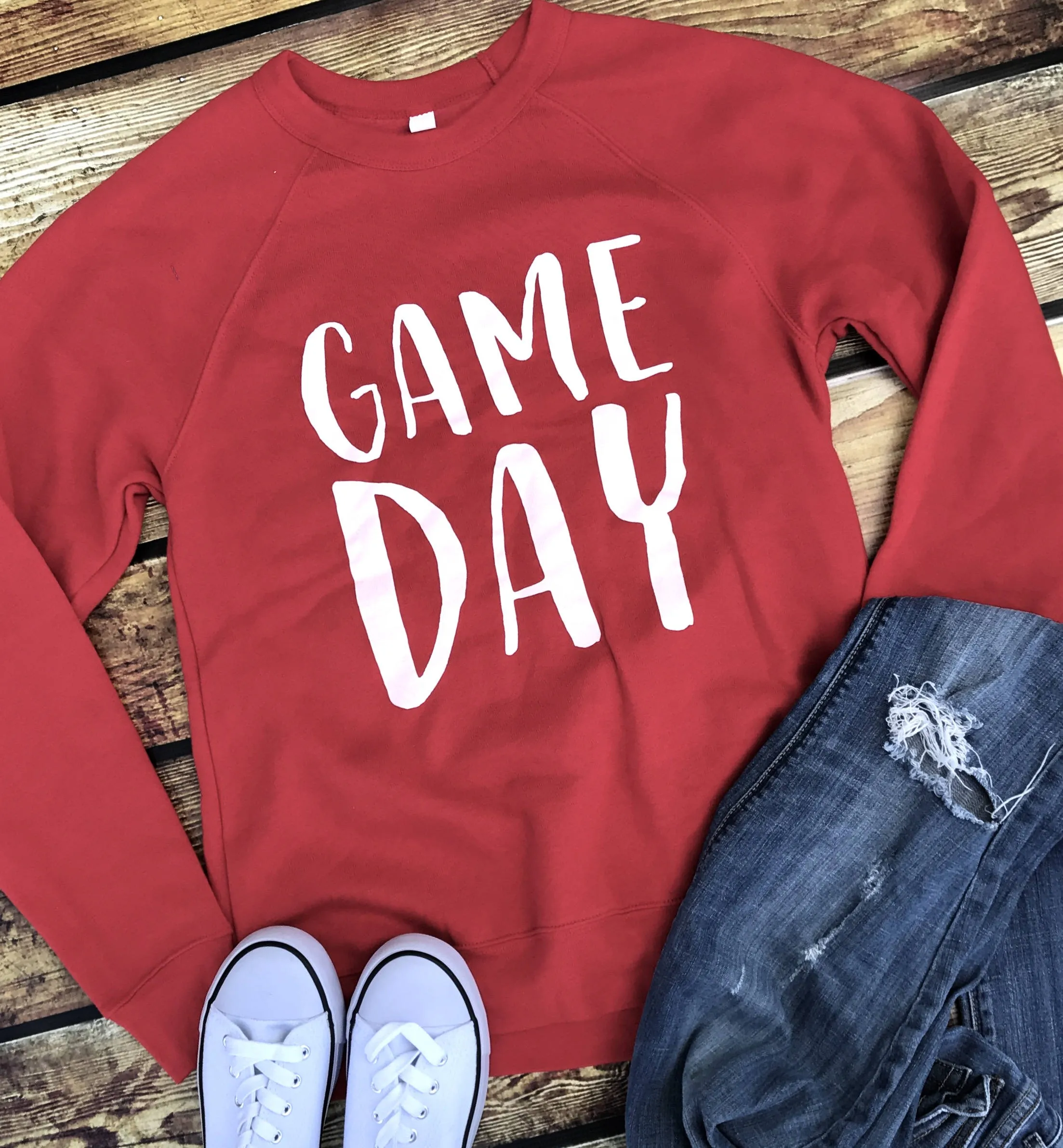 Game Day Sweatshirt-Red