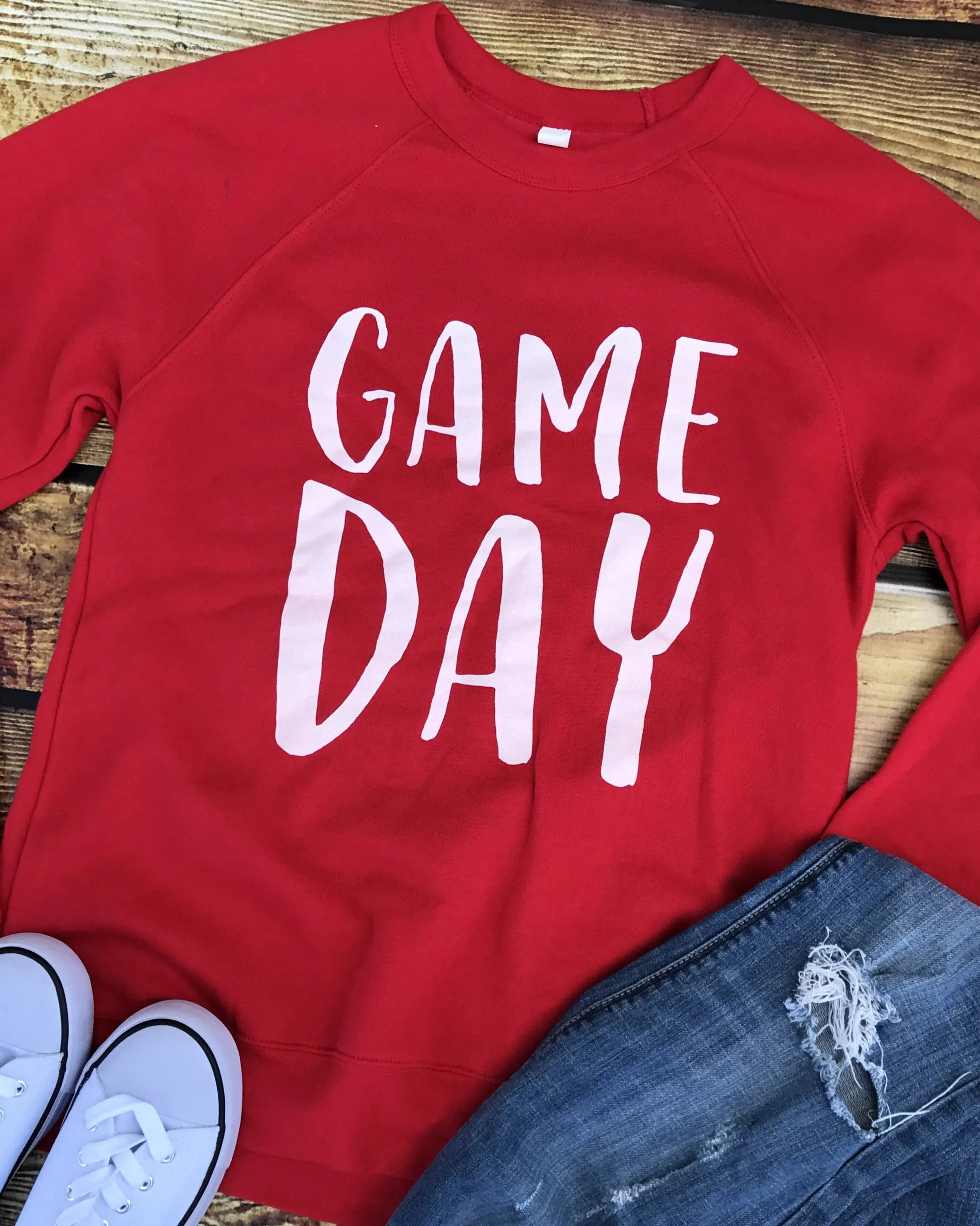 Game Day Sweatshirt-Red