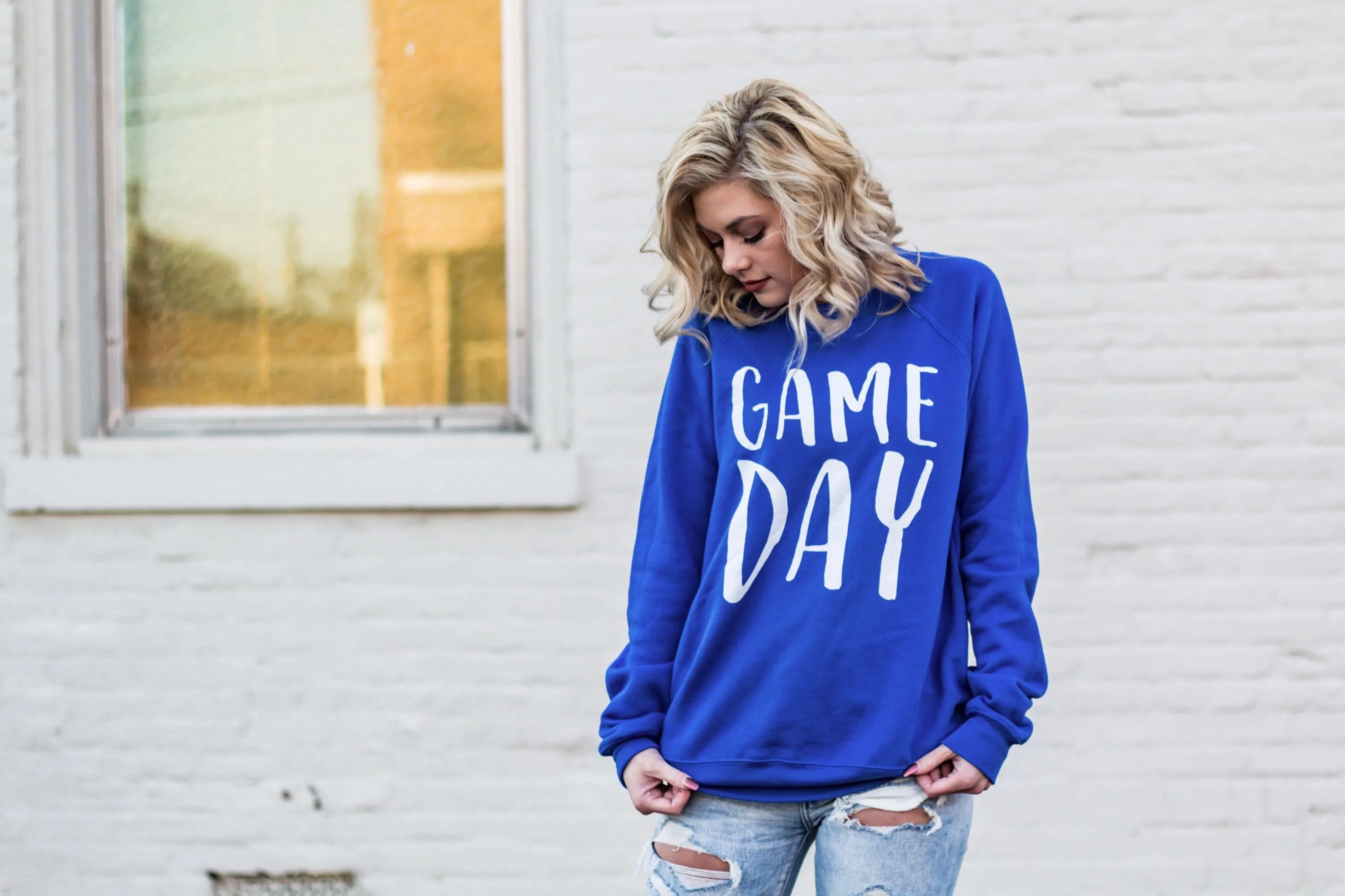 Game Day Sweatshirt-Red