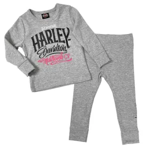 Girls  Knit Tee & Pant Set