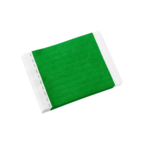 Green Tyvek Wristband | 100ct