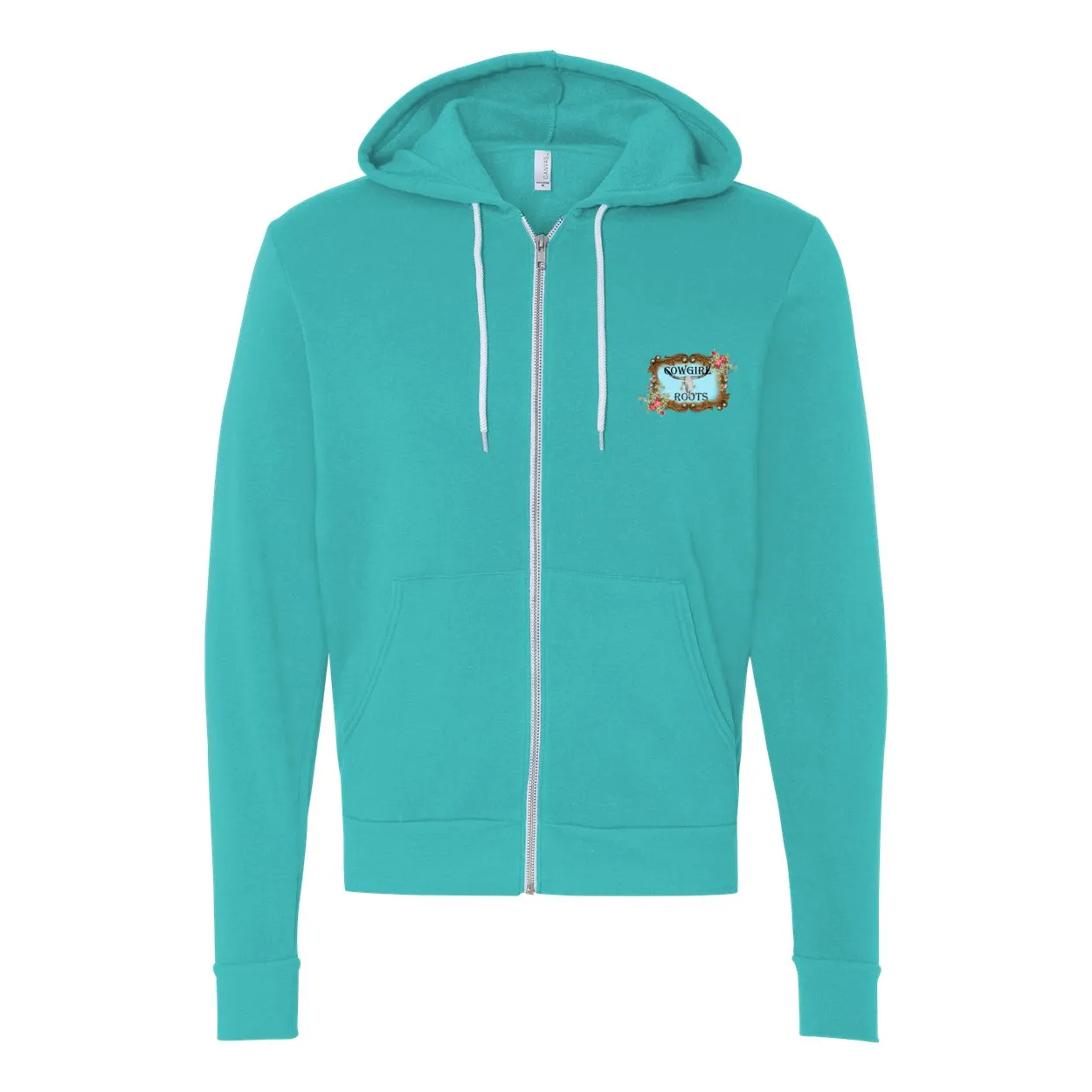 Happy Western Hallows Eve Hooded Zip Up Sweatshirt