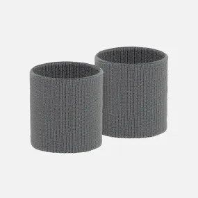 Hue Gray Cotton Wristbands (Pair)