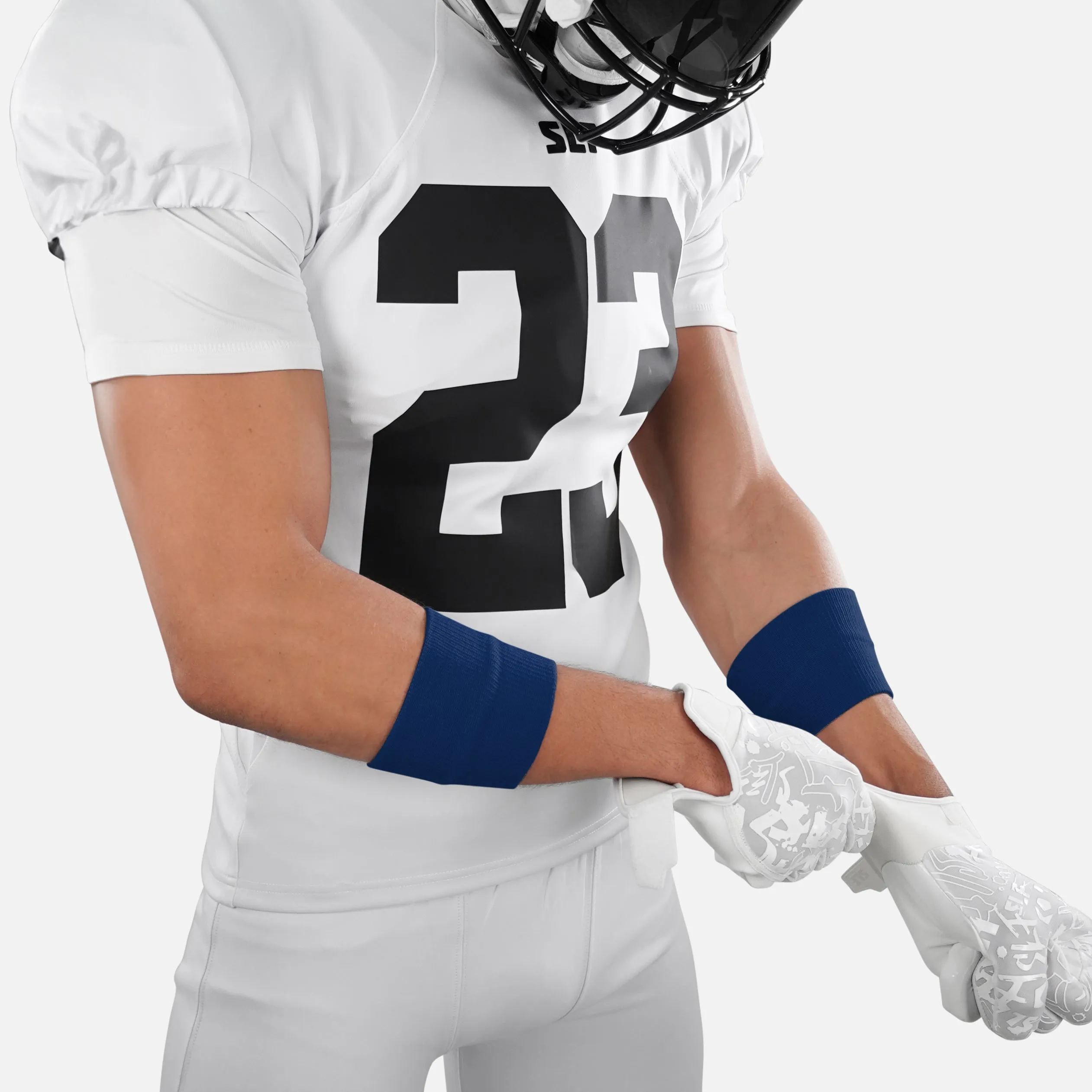 Hue Navy Drip Wristbands (Pair)