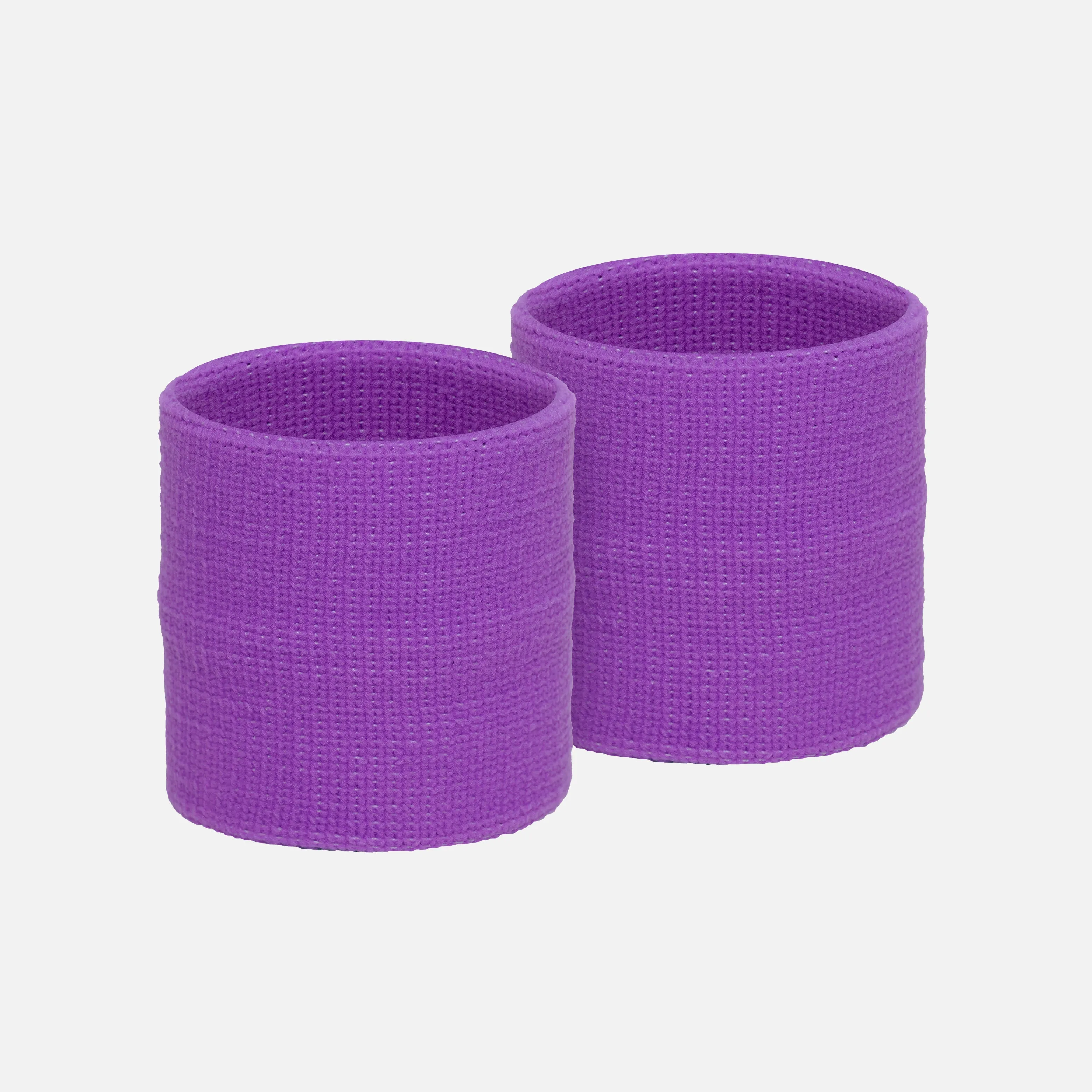 Hue Purple Cotton Wristbands (Pair)