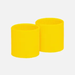 Hue Yellow Cotton Wristbands (Pair)