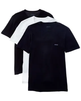 Hugo Boss Mens 3 Pack Classic fit T-Shirt Underwear Small Black