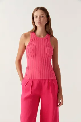 Hydra Racer Knit Ribbed Top