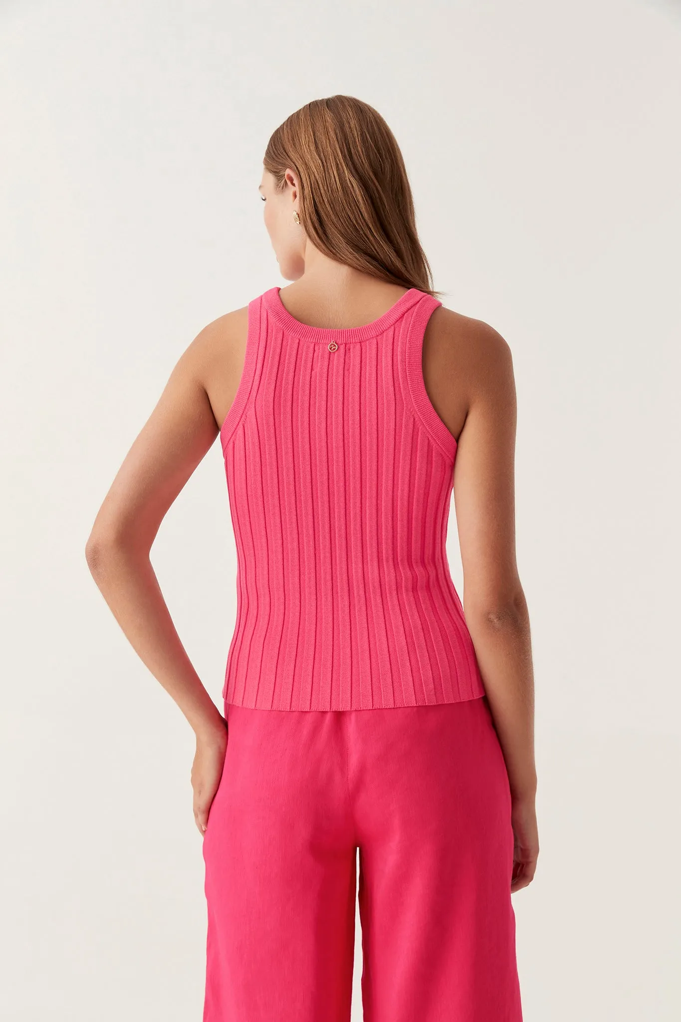 Hydra Racer Knit Ribbed Top