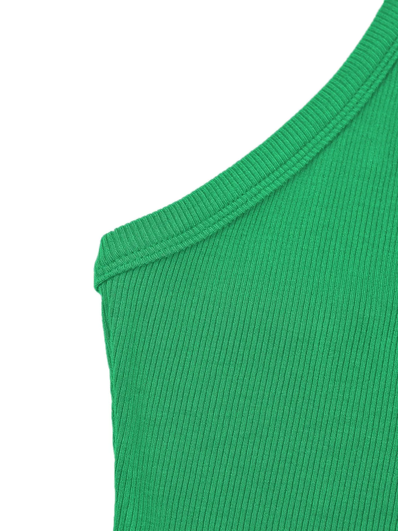 iGENJUN Women Workout Tops Spaghetti Strap Racerback Tank Tops Basic Cute Summer 2024 V Neck Going Out Slim Fit Yoga Gym Ribbed Sleeveless Shirts Clothes Fashion,M,Green